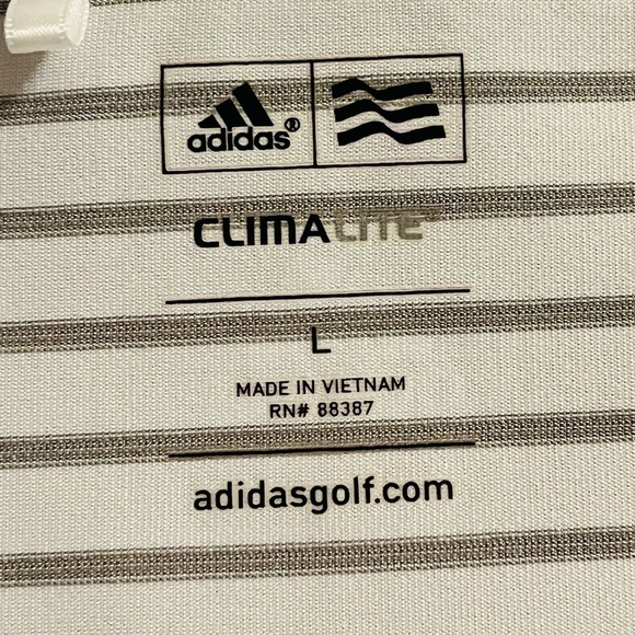 Adidas White & Gray & Teal Sleeveless Polo Shirt Bundle | Climalite | Size L - Picture 4 of 10